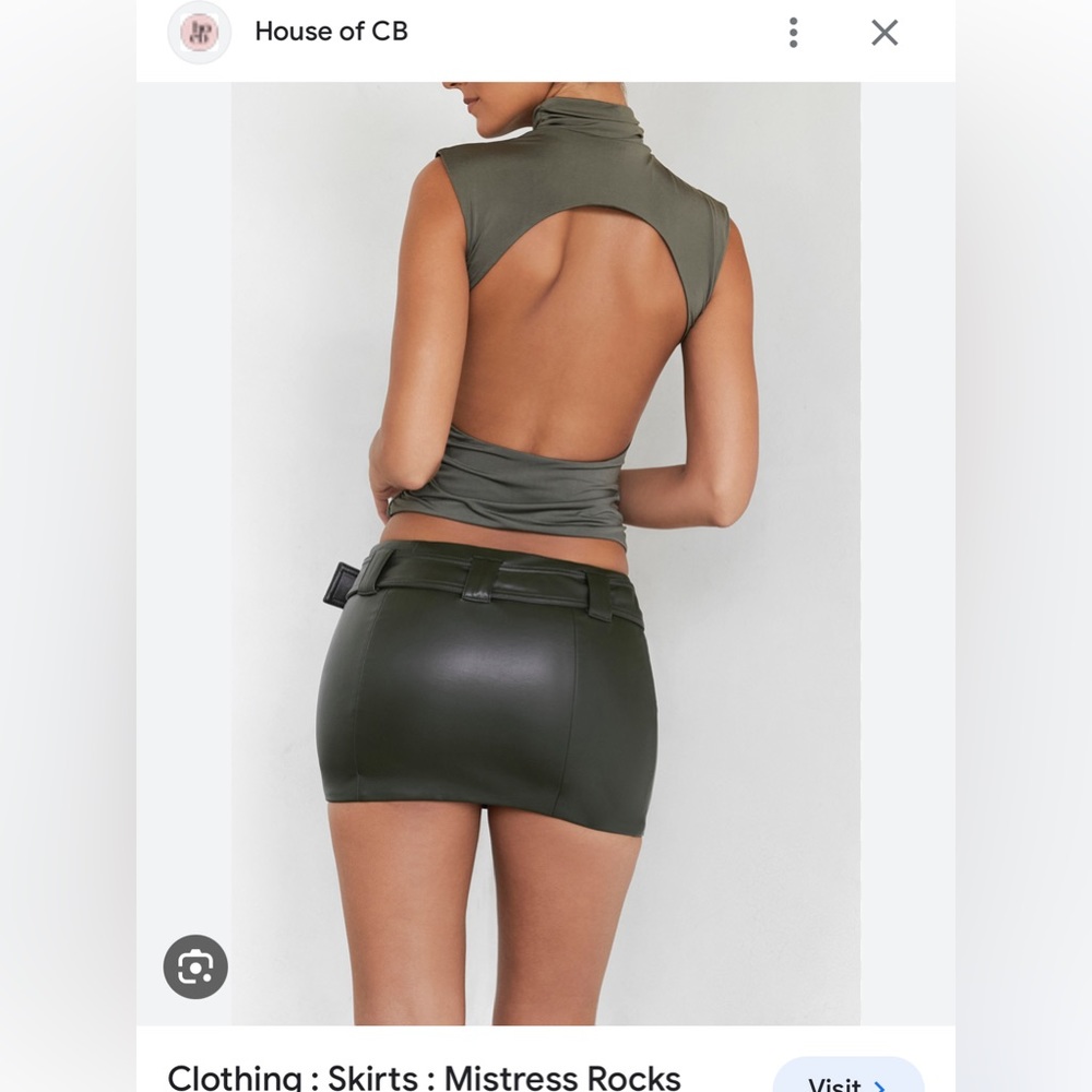 Mistress Rocks green skirt set